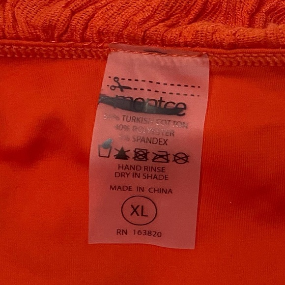 New! Montce Tangerine Orange Tamarindo Ruffle Bikini Bottom 1038 - Picture 3 of 10